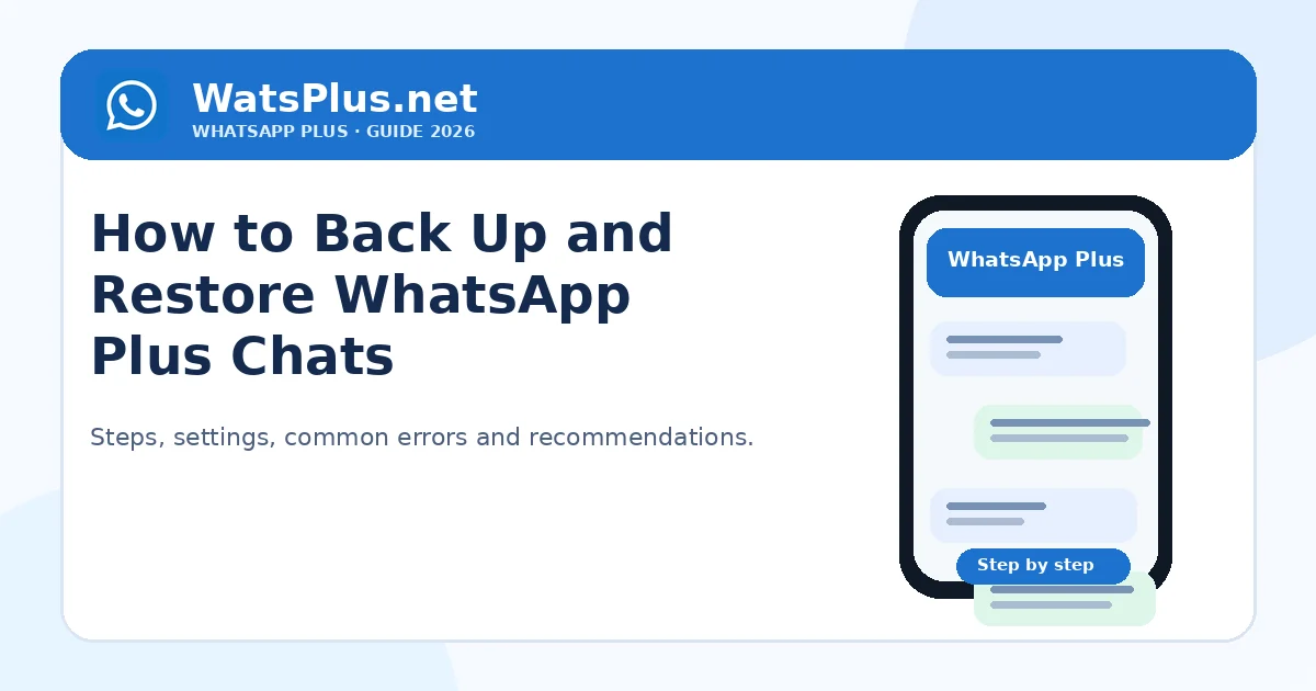How to Back Up and Restore Chats in WhatsApp Plus — second image