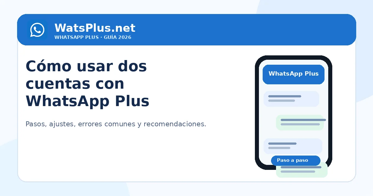 Cómo usar dos cuentas de WhatsApp Plus — segunda imagen