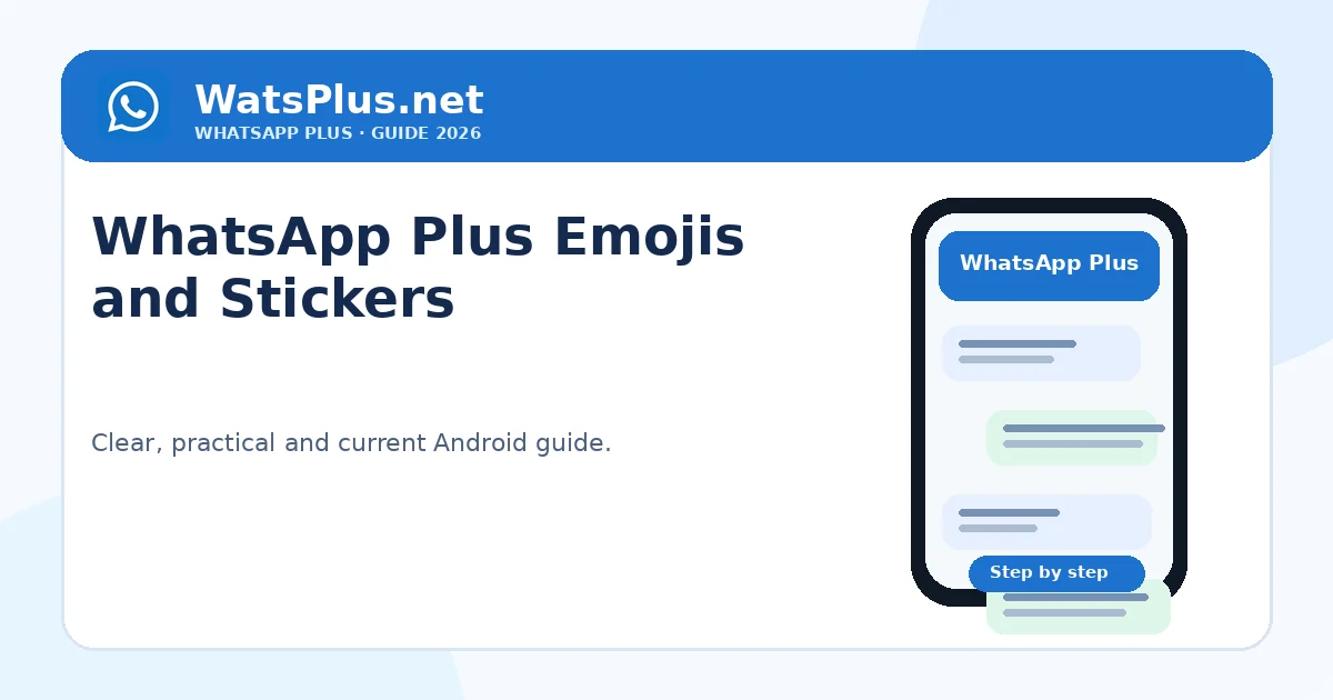 WhatsApp Plus Emojis and Stickers