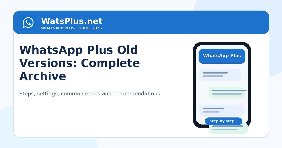 WhatsApp Plus Old Version: Complete Archive — second image