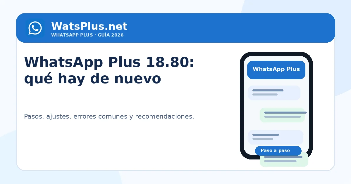 WhatsApp Plus 18.80: novedades y cambios — segunda imagen