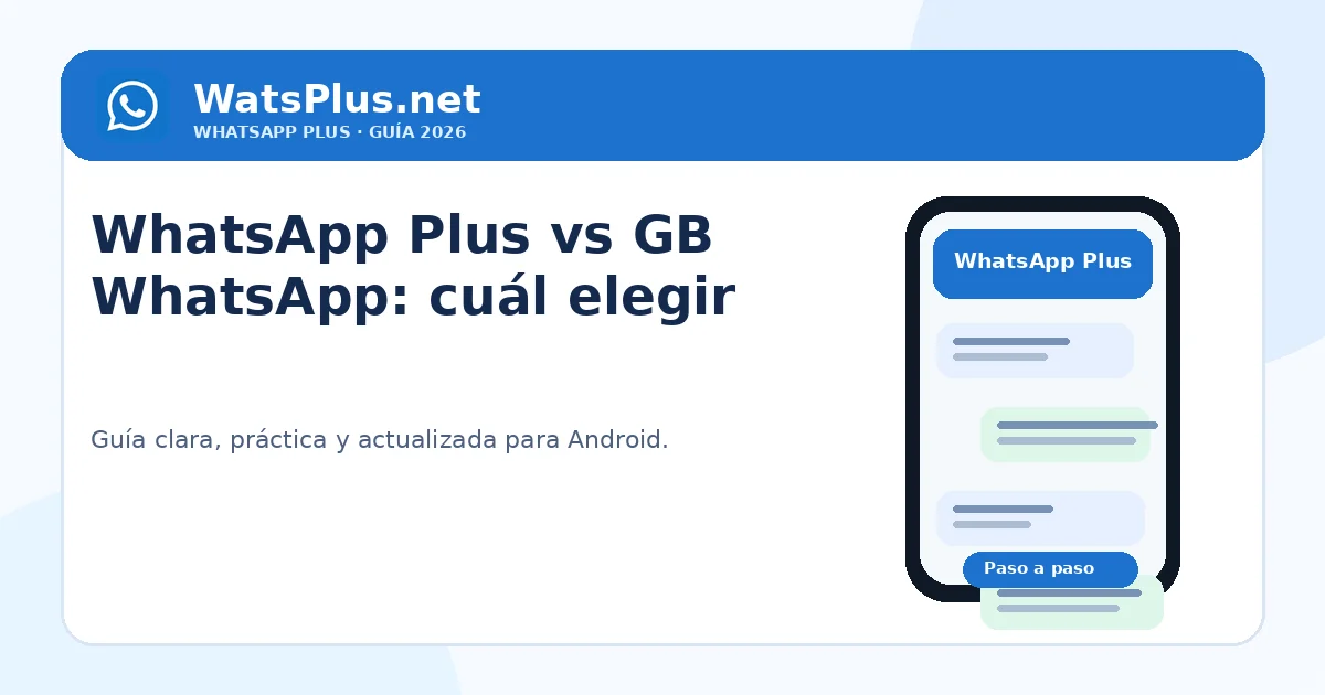 WhatsApp Plus vs GB WhatsApp: cuál elegir