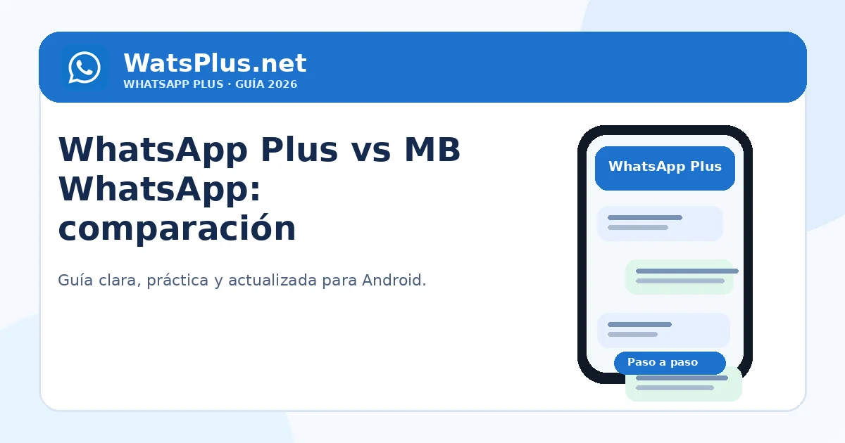 WhatsApp Plus vs MB WhatsApp: comparación