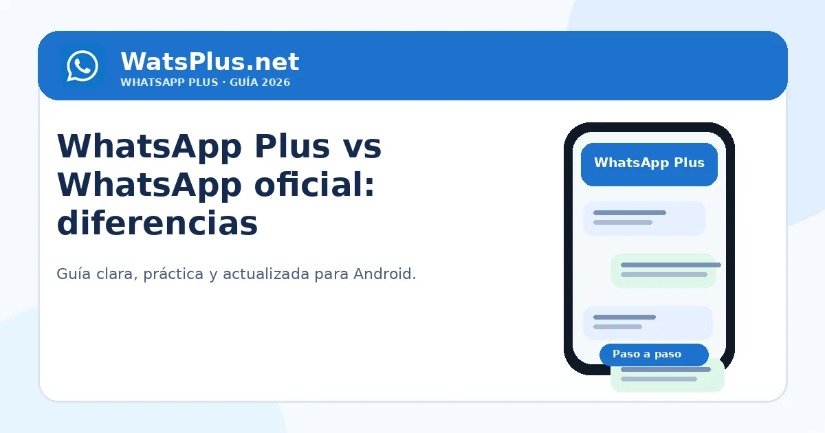 WhatsApp Plus vs WhatsApp oficial: diferencias