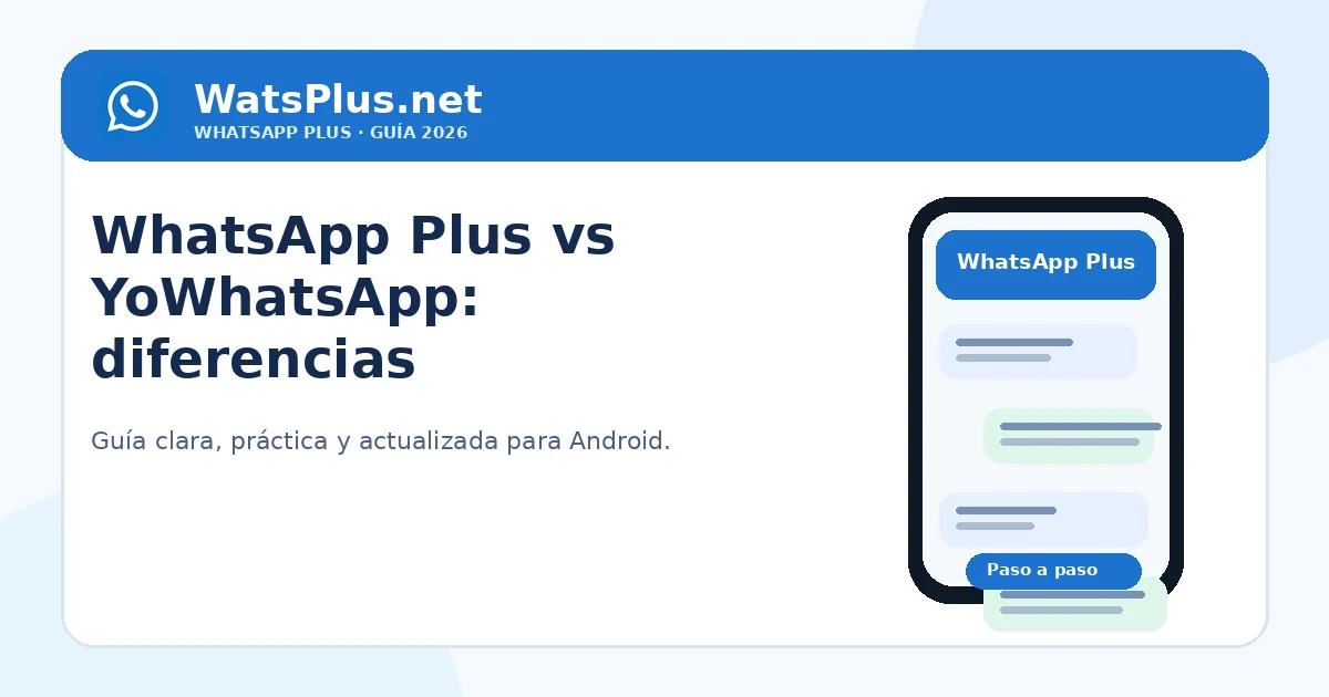WhatsApp Plus vs YoWhatsApp: diferencias